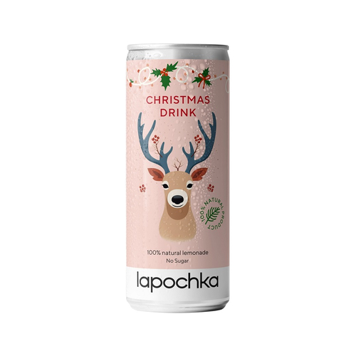 ЛИМОНАД LAPOCHKA CHRISTMAS DRINK 0,33л ж/б